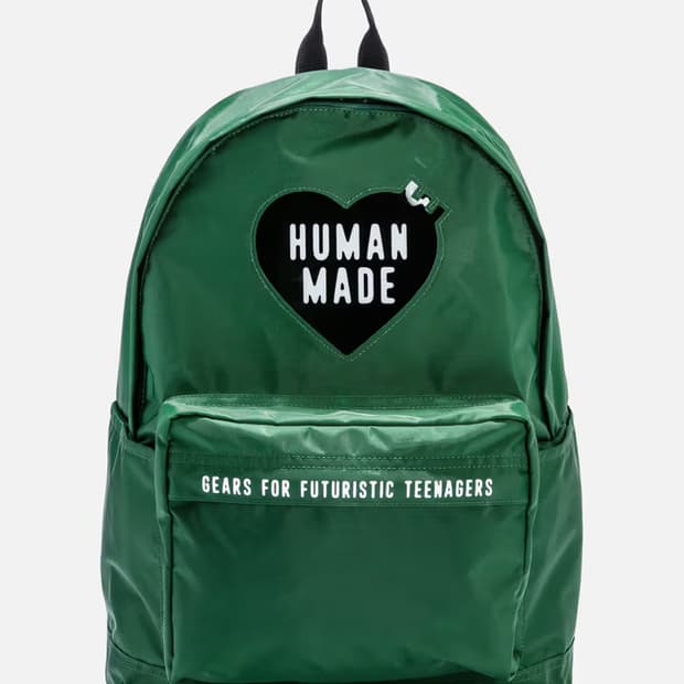 휴먼메이드 나일론 하트 백팩 그린