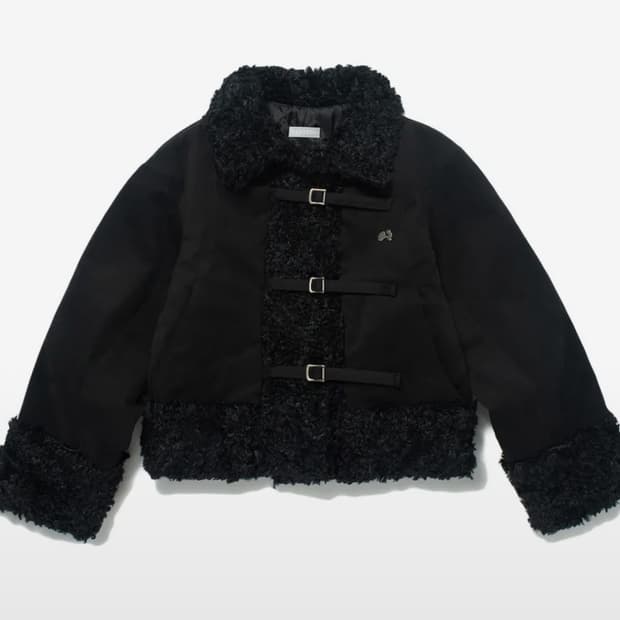 허그유어스킨 시어링 퍼 자켓