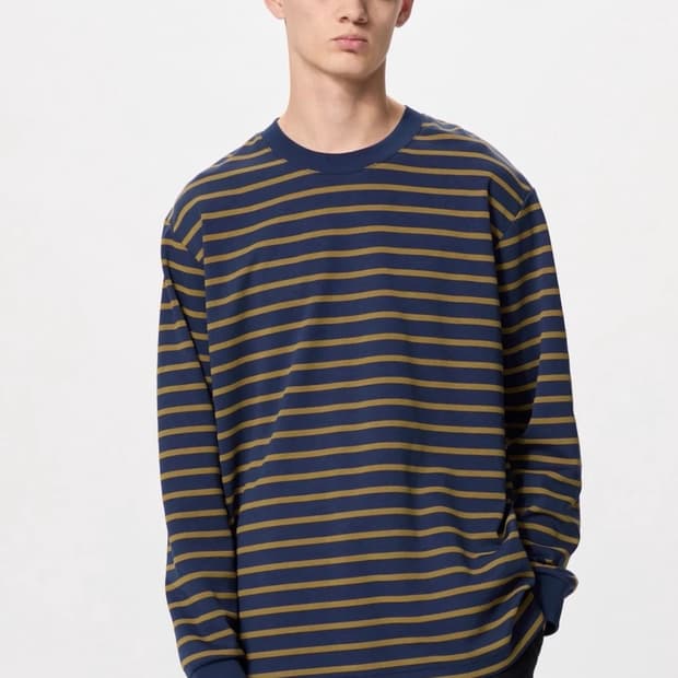 유니클로 스트라이프 트