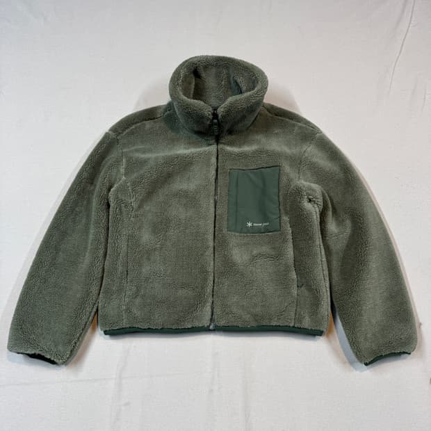 M) 스노우피크 플리스 자켓 올리브 그린