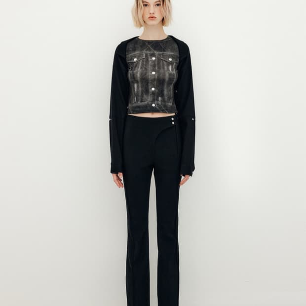 Yuse 슬림 부츠컷 팬츠