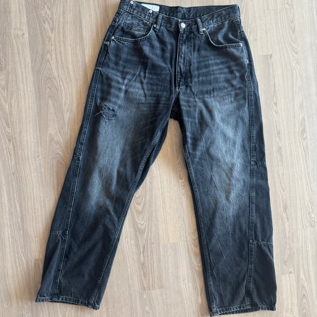 zara 자라 백다트 커브드 데님 청바지 32사이즈 판매