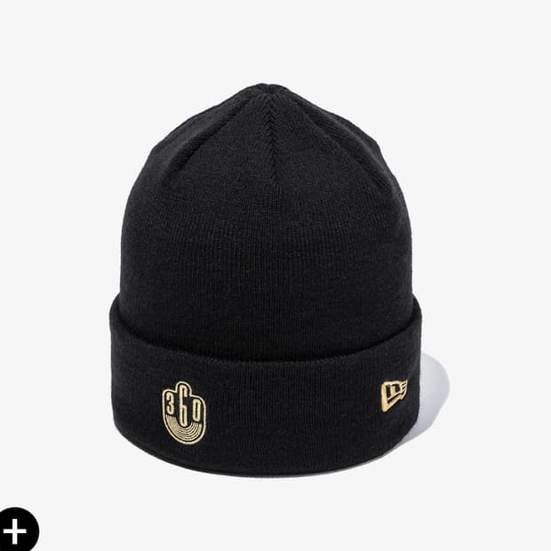 새상품) 뉴에라 x 360사운즈 커프 비니 블랙