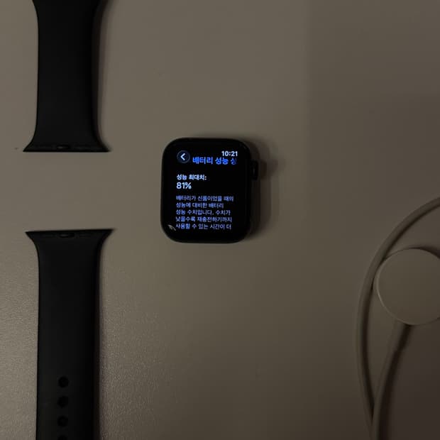 애플워치se2 40mm 미드나이트 정품 스트랩, 충전기 포함