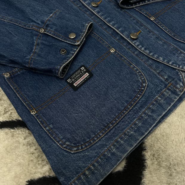 [L]랭글러90s 데님 초어 자켓/진청
