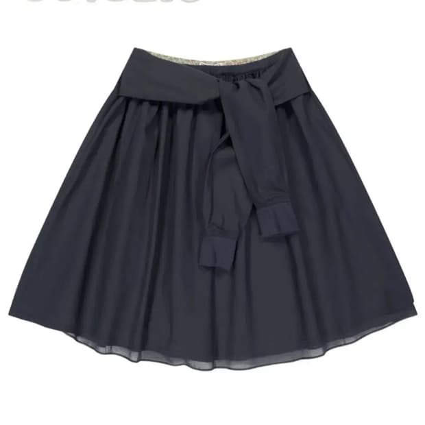 코이세이오 스트랩 셔링 스커트 네이비 2사이즈