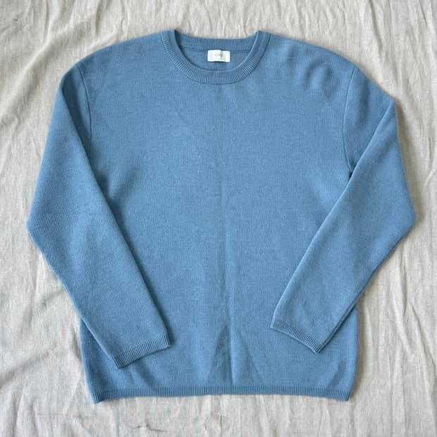 쿠어 캐시미어 소라 니트 S