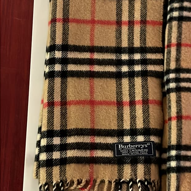 버버리 체크 머플러 오리지널