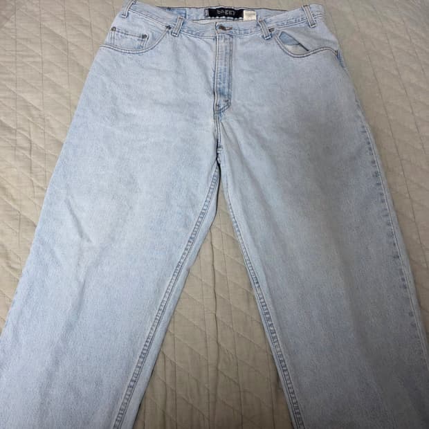 [38X32] 90s 빈티지 리바이스 실버탭 연청 배기핏 ver 라이트