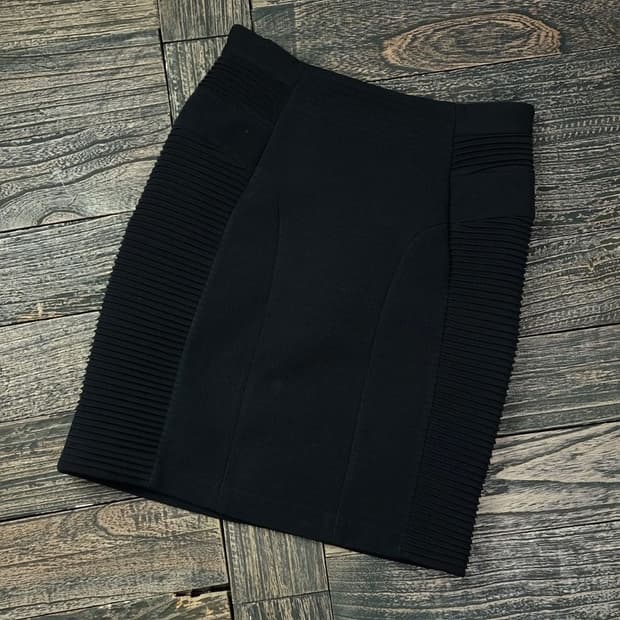 [시스템] 주름 가공 플리츠 미니스커트 블랙 M17097