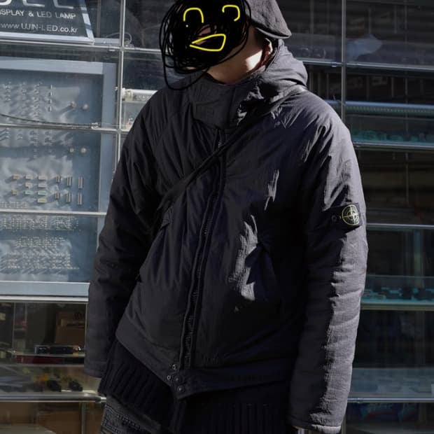 L) 스톤아일랜드 나일론메탈 패딩 자켓