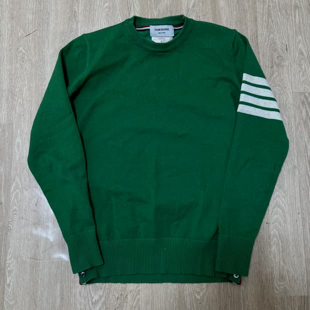 톰브라운 여성 시그니처 라인 라운드 니트 2사이즈 