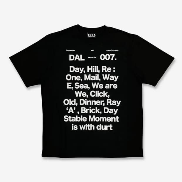 OUR DAILY HALF SLEEVE TEE (BLACK)