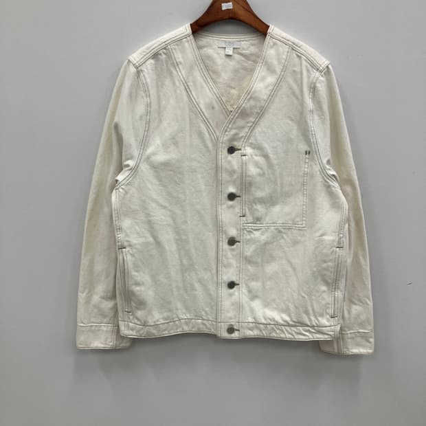코스 아이보리 카라리스 코튼 데님 자켓 M