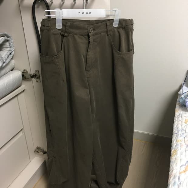 노운 커브드 치노팬츠 카키브라운 0사이즈