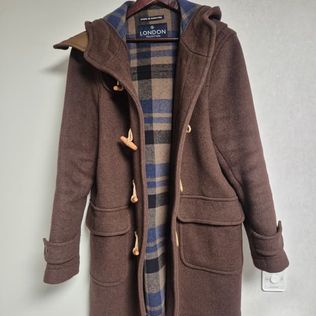 런던트레디션 더플코트 에리카 히코리 브라운 42