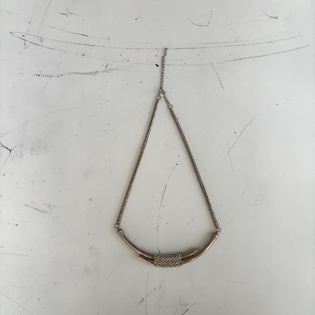 cubic pipe necklace