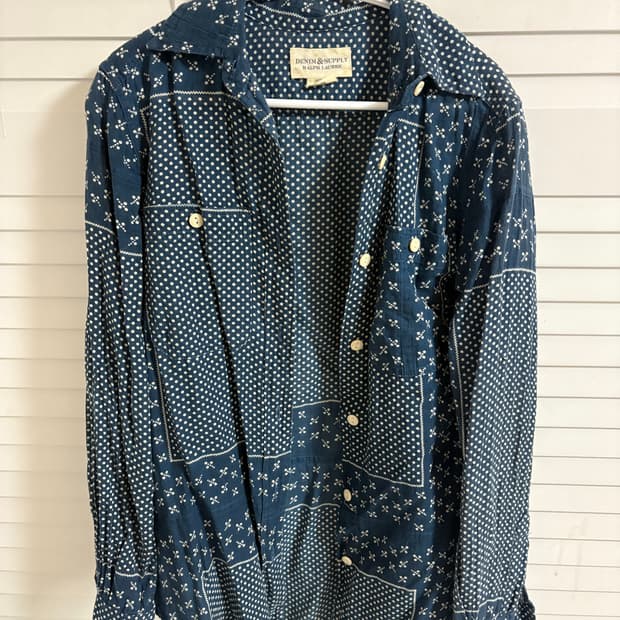 랄프로렌 데님앤서플라이의 패턴 셔츠예요