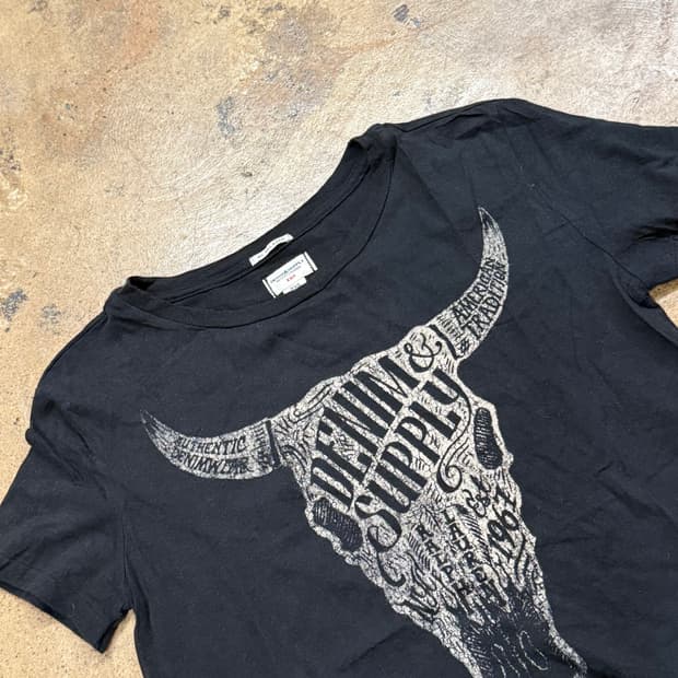 폴로 데님앤서플라이 블랙 반팔 티셔츠