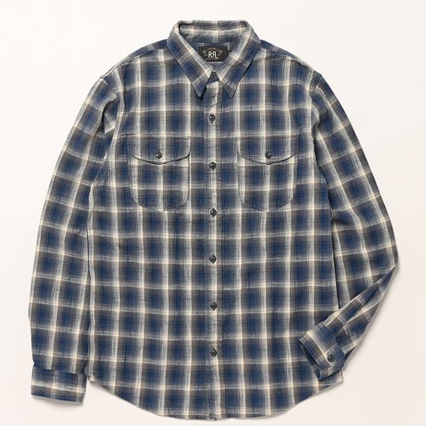 Rrl 플래드 우븐 셔츠 xl
