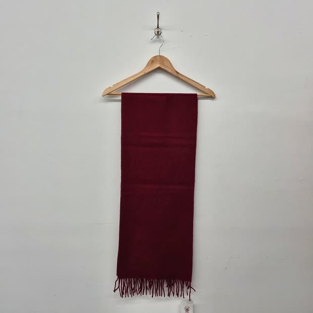 발망 캐시미어 100% 와인색 머플러