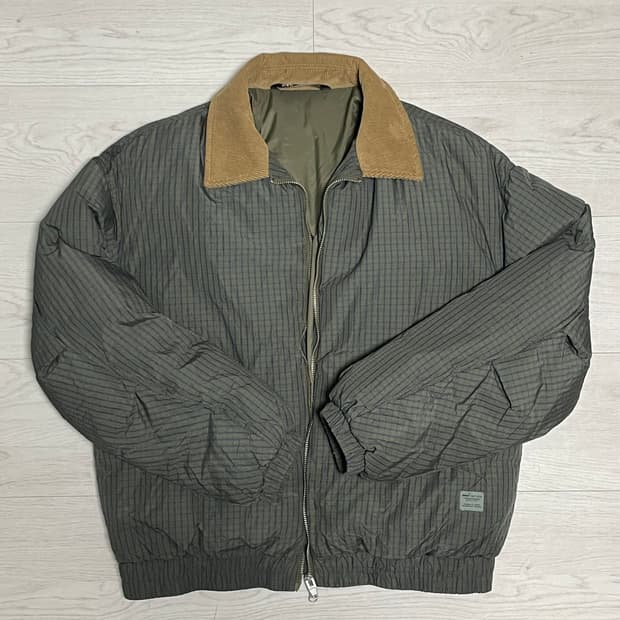 자라 체크 패딩