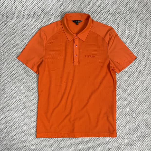 엘르 골프 오렌지 반팔 카라티 95