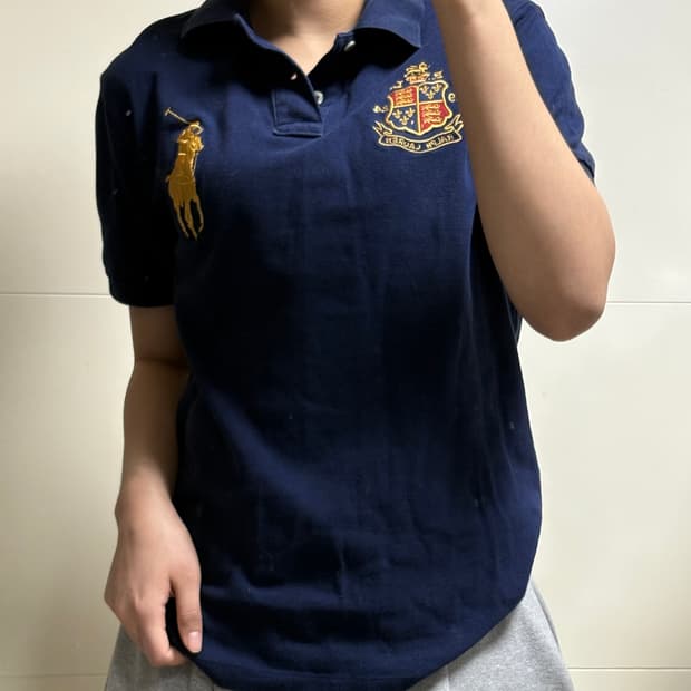 폴로 랄프로렌 빅포니 네이비 카라티 