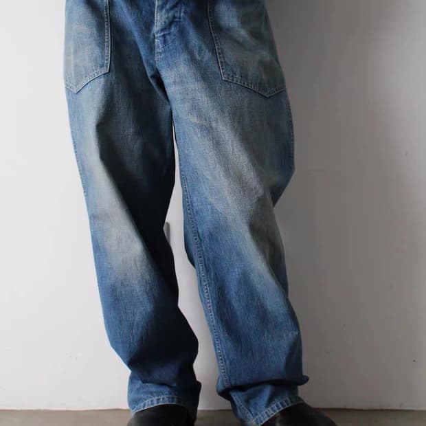 바우와우 Bowwow US ARMY M35 퍼티그 워크 데님 팬츠 L