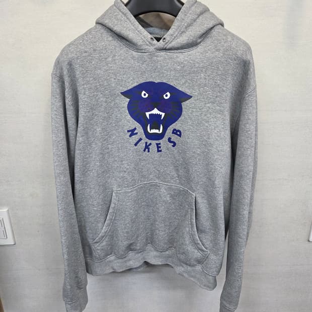 나이키 sb 팬서 프린팅 기모 후드티 L