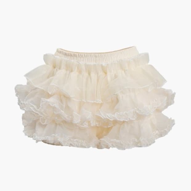 새상품)러프넥 튜튜 스커트 크림
