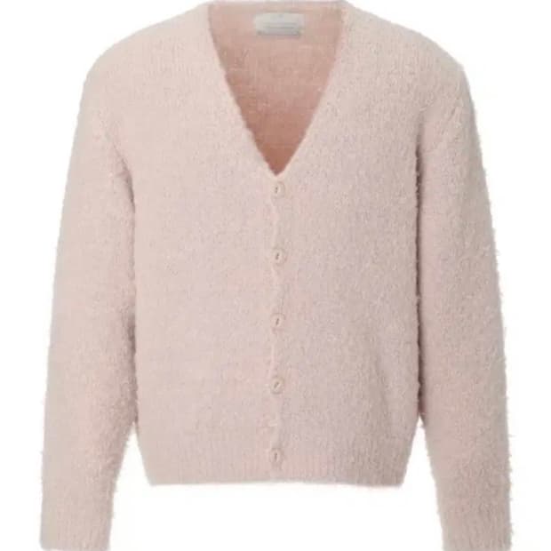 쓰리타임즈 푸들 가디건 핑크