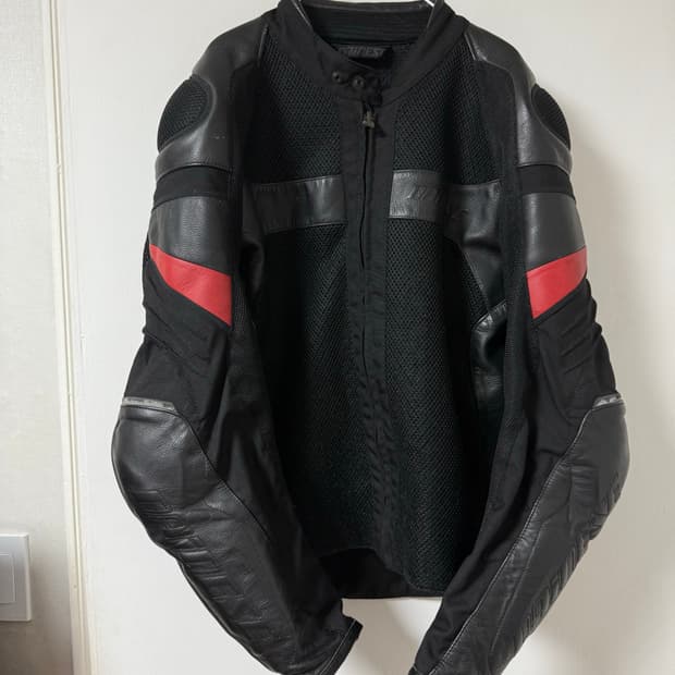 [48] Dainese  레더믹스 패디드 메쉬바이커 자켓