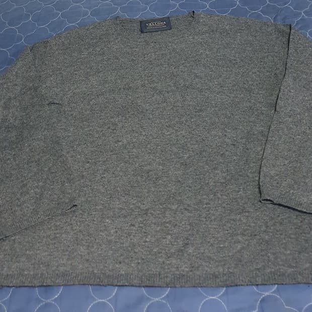 아르덴티 벨로나 이태리코튼 긴팔니트 다크그레이 (F)