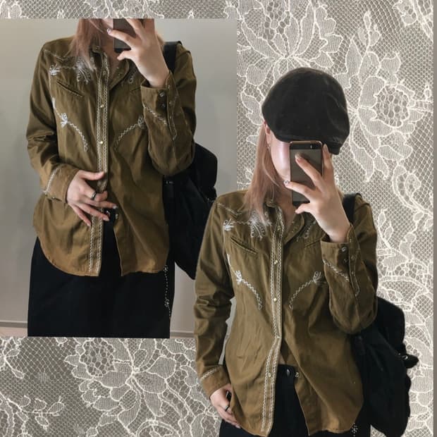 jpn vintage western handwork shirts