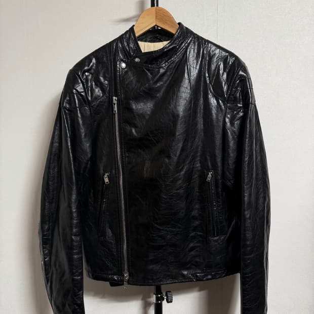 07AW Y-3 요지 야마모토 패디드 더블 라이더 자켓