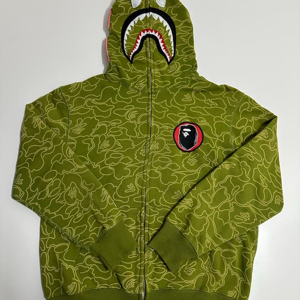 베이프 샤크 후드집업