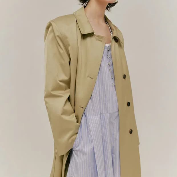 오버듀플레어 specially half trench coat