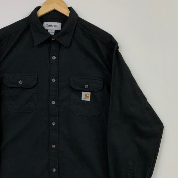 XL 칼하트 블랙 워크 셔츠