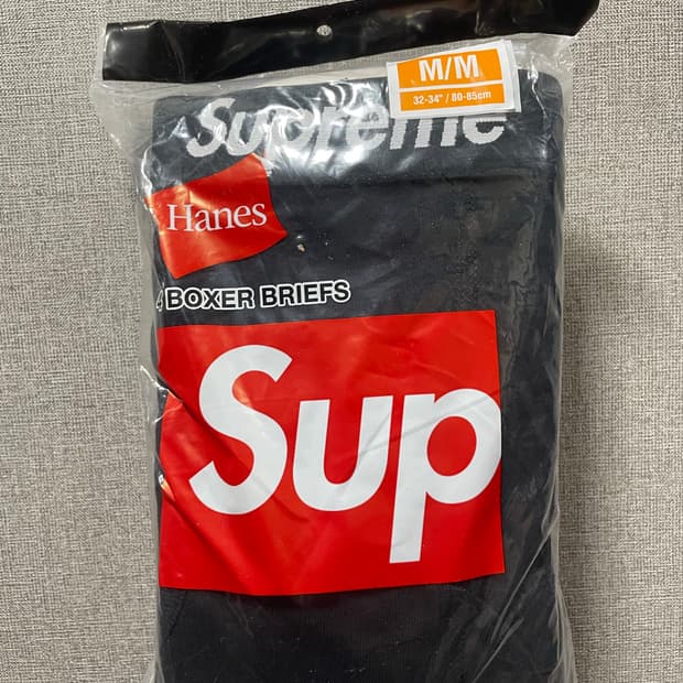 슈프림 팬티 검정 4개 m