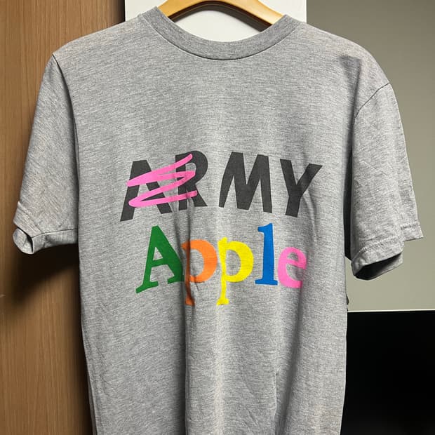 Army 미군 티셔츠 애플 프린팅