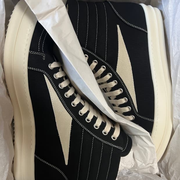 릭오웬스 다크쉐도우 빈티지 하이 스니커즈 새상품(43)