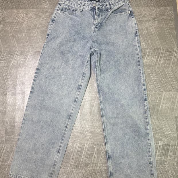 TOFFEE 브랜드의 연청 와이드 데님 팬츠M