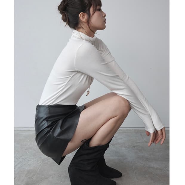 솔트앤초콜릿 포쉬 웨지 미들부츠
