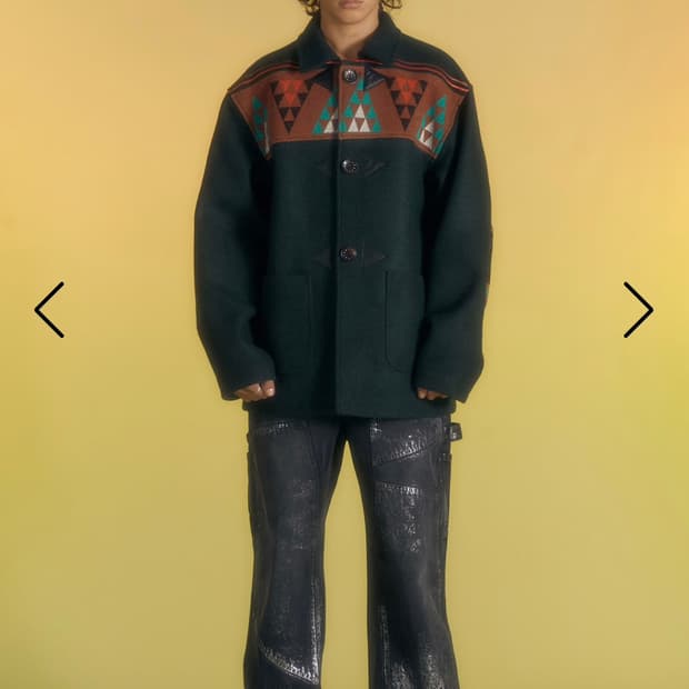 앤더슨벨 프랑크트 니트 & 울 하프 코트