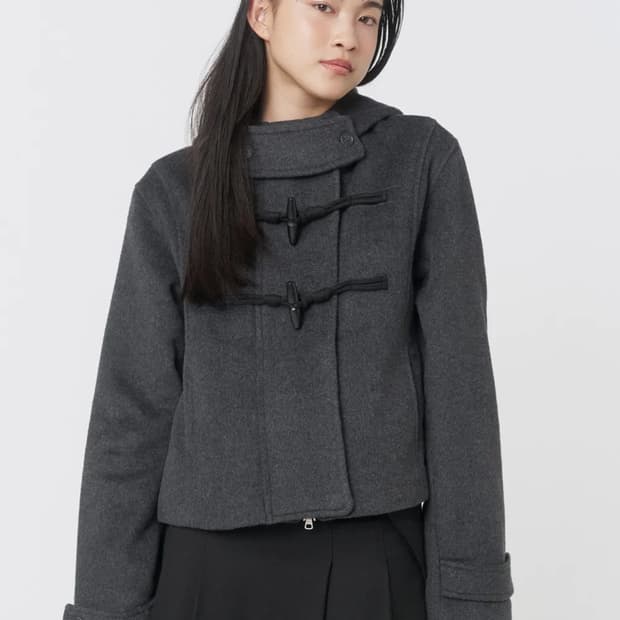 미세키서울 숏코트 Duffle hoodie short coat