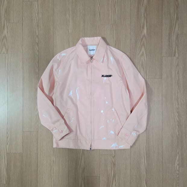 엑스라지 라이트 핑크 페인팅 커스텀 재킷