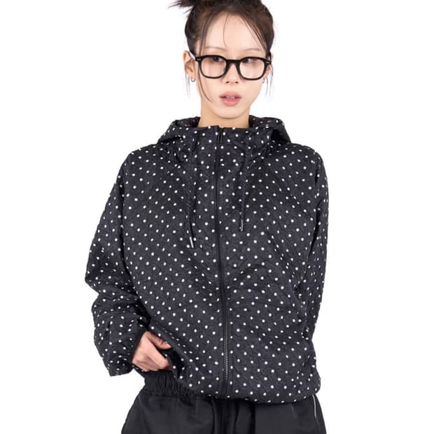 릿킴 도트 후드 자켓