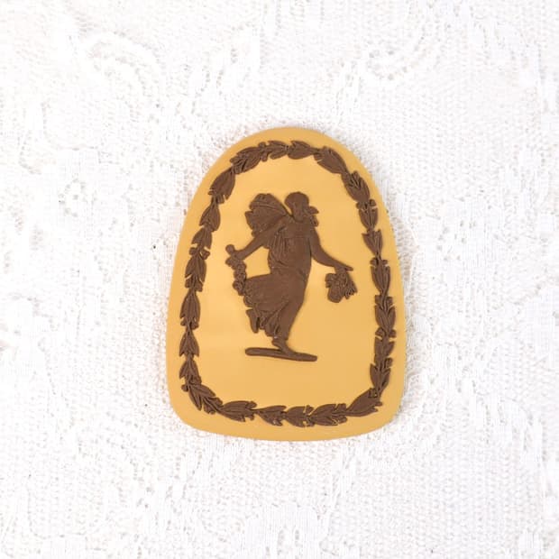 [영국앤틱] 웨지우드 제스퍼웨어 댄싱아워 카메오 장식_레어컬러