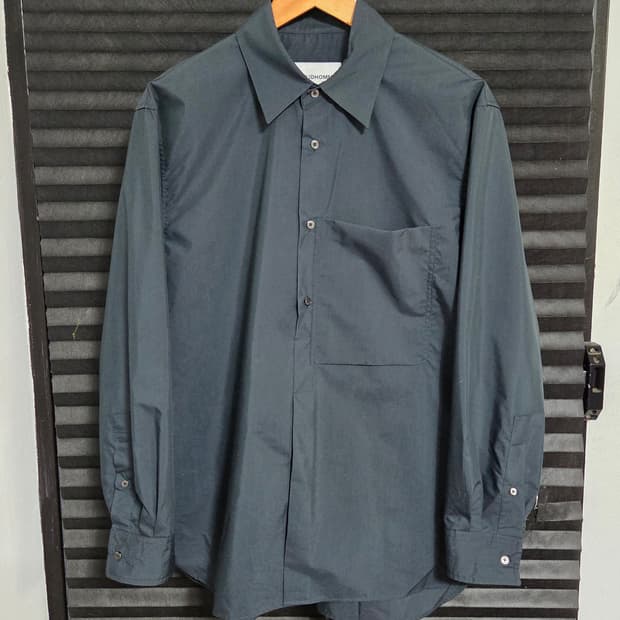 (정품) [솔리드옴므] 언발란스 빅 포켓 하프 셔츠 | 00158